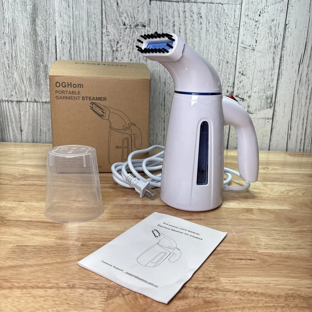 OG Hom Portable Handheld Garment Steamer 240ml / 8 oz Cup  New In Box Open